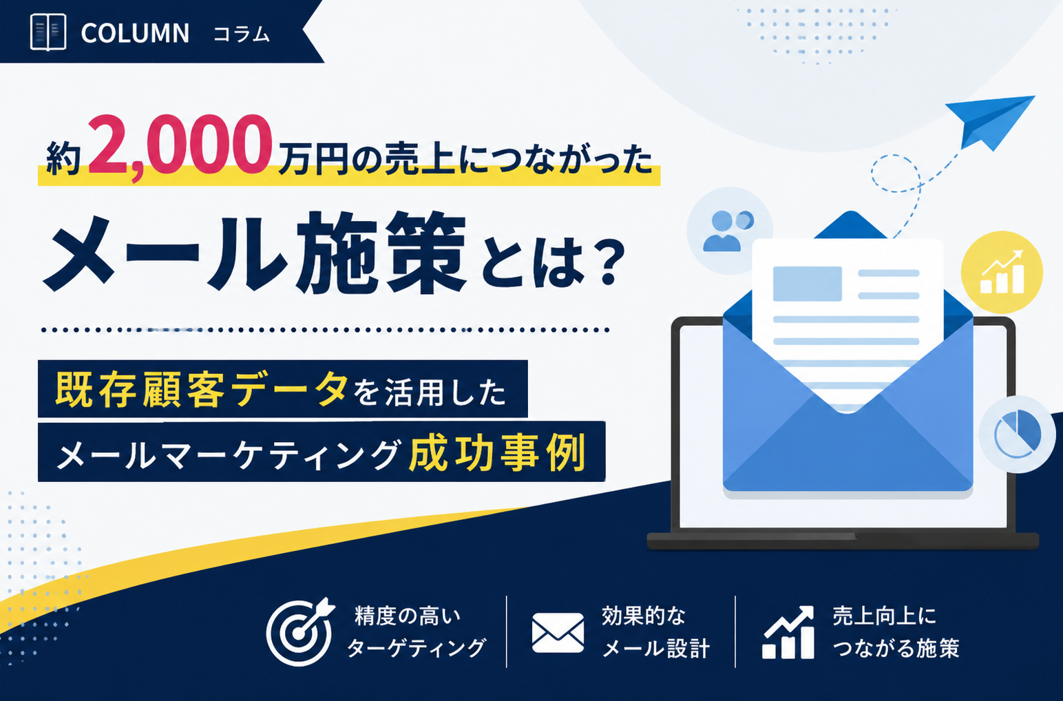 約2,000万円の売上につながったメール施策とは？既存顧客データを活用したメール成功事例